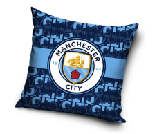 Fotbalový polštářek Manchester City Letters 40x40 cm