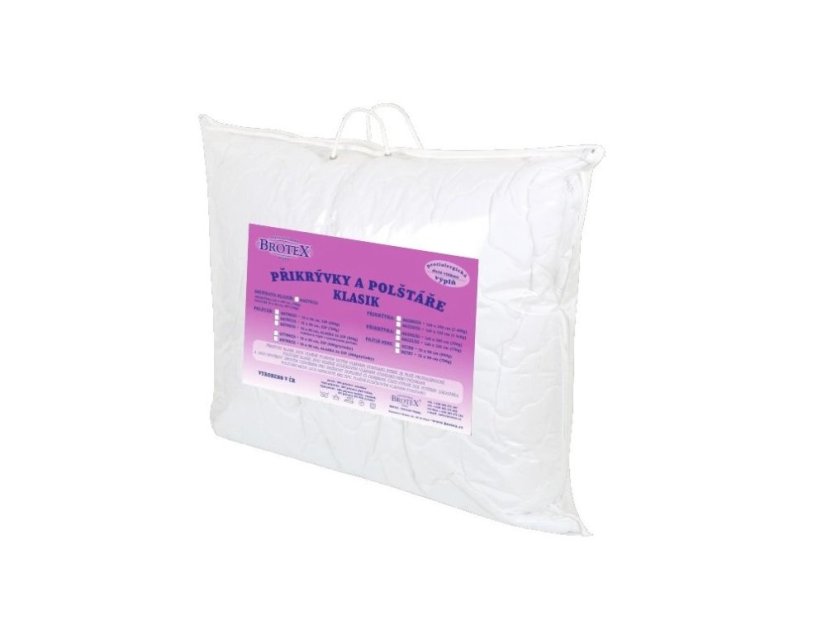 Brotex Polštář Klasik 700g zip 70x90 cm kulicky Standard