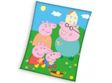 Detská deka Prasiatko Peppa a Kuriatka 150x200 cm