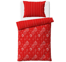 Bavlněné povlečení Vánoční Ozdoby 140x200/70x90 cm