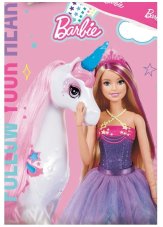 Obliečky do postieľky Barbie a Duhový Jednorožec 100x135/40x60 cm