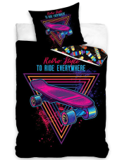 Carbotex povlečení Skateboard retro style 140x200 / 70x90 cm