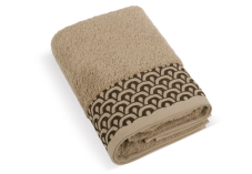 Froté ručník Krajka 50x100cm 500g hnědý