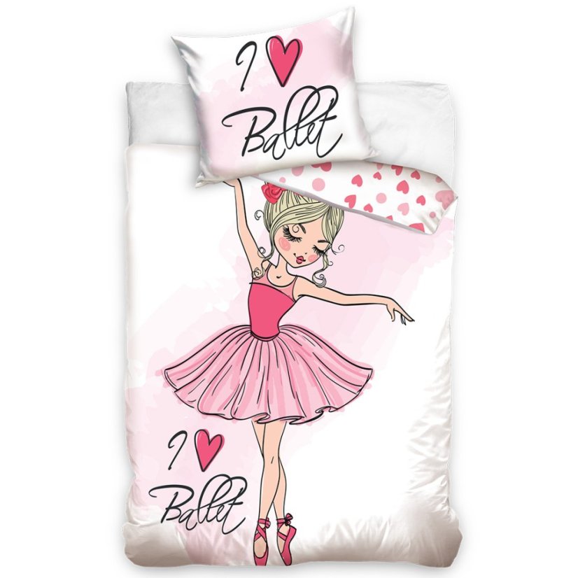 Bavlněné povlečení Baletka z Růžového Snu 140x200/70x90 cm