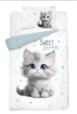 Obliečky do postieľky Mačiatko sweet dreams 100x135/40x60cm