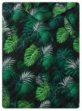 Letní přikrývka MILANO 160x200 cm – Tropické listy zeleno-modré