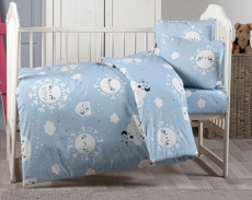 Bavlněné dětské povlečení sen modrý 140x200/70x90 cm