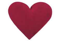 Vankúšik srdiečko vínové 42x48 cm