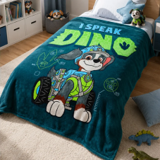 Dětská deka Tlapková Patrola Můj Kamarád Dino  130x170 cm