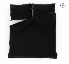 Bavlnené obliečky – jednofarebné 100 % bavlna Čierne