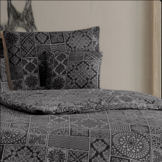 Bavlněné povlečení renforcé TOKYO černé