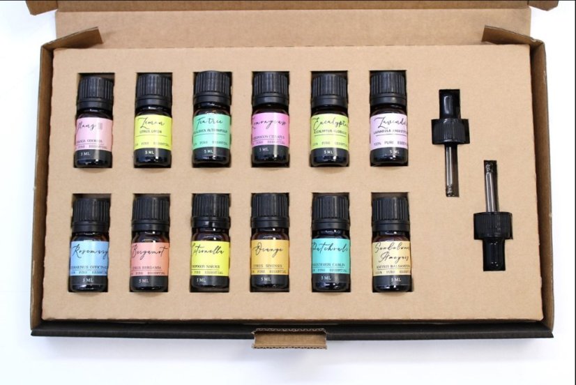 Aromaterapeutická Sada Esenciálních Olejů - Top 12