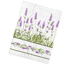 Mikroplyšová deka Levandulová Zahrada 150x200 cm