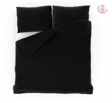 Bavlnené obliečky – jednofarebné 100 % bavlna Čierne