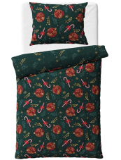 Vánoční bavlněné povlečení Sladké a Veselé 140x200/70x90 cm