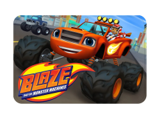 Dětská koupelnová předložka Plamínek a Čtyřkoláci Monster Truck