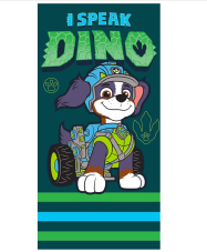 Dětská osuška Tlapková Patrola  Můj Kamarád Dino 70x140 cm