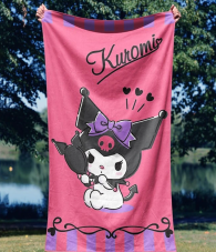Detská osuška Kuromi Roztomilá Rebelka 70x140 cm