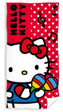 Dětská osuška Hello Kitty Malá Hudebnice 70x140 cm