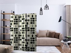 Artgeist Paraván - Black and White Dots [Room Dividers]
