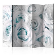 Paraván - Satin Rose (Turquoise) [Room Dividers]