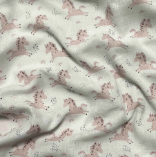 Látková plena 70x70 cm Růžový jednorožec (balení 5 ks)