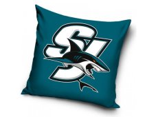 Polštářek NHL  SAN JOSE SHARKS SJ BLUE 40x40 cm