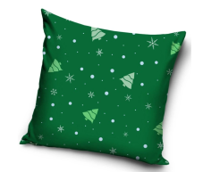Vianočný vankúš 40x40 cm Zelené Vianoce