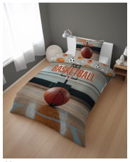 Bavlnené obliečky Basketball 140x200/70x80 cm