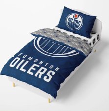HOKEJOVÉ POVLEČENÍ NHL Edmonton Oilers Shields 140x200/70x90 cm