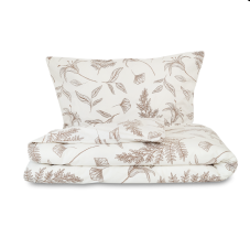 Flanelové povlečení Lilie béžová