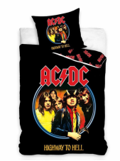 Bavlnené obliečky AC/DC Highway 140x200/70x90 cm