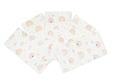 Látková plena 70x70 cm Duha (balení 5 ks)