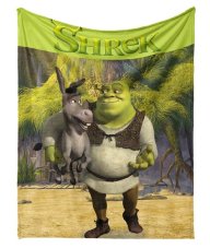 Dětská deka Shrek a Oslík 130x160 cm