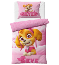 Detské obliečky Tlapková PatrolaPilotka Skye 140x200/70x90 cm