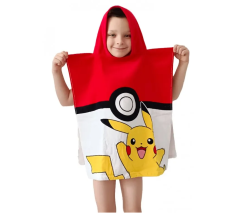 Dětské pončo Pokémon Pokéball a Pikachu
