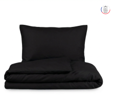 Bavlnené obliečky – jednofarebné 100 % bavlna Čierne