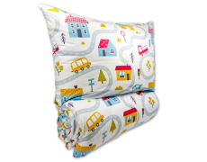 Bavlněné dětské povlečení 140x200, 70x90cm Městečko