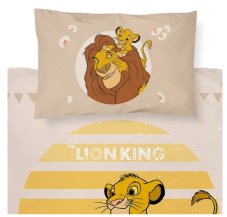 Obliečky do postieľky Leví Kráľ Malý Simba 100x135/40x60 cm