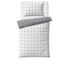 Flanelové obliečky Kocka City 140x200/70x90 cm