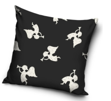 Vianočný vankúš 40x40 cm Anjelikovia s Trúbkou