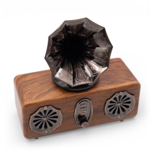 Retro Mini Dvojitý Gramofonový Reproduktor - Bluetooth - 5,4 Wattů