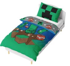Dětské povlečení Minecraft Creeper Explode 140x200/70x90 cm