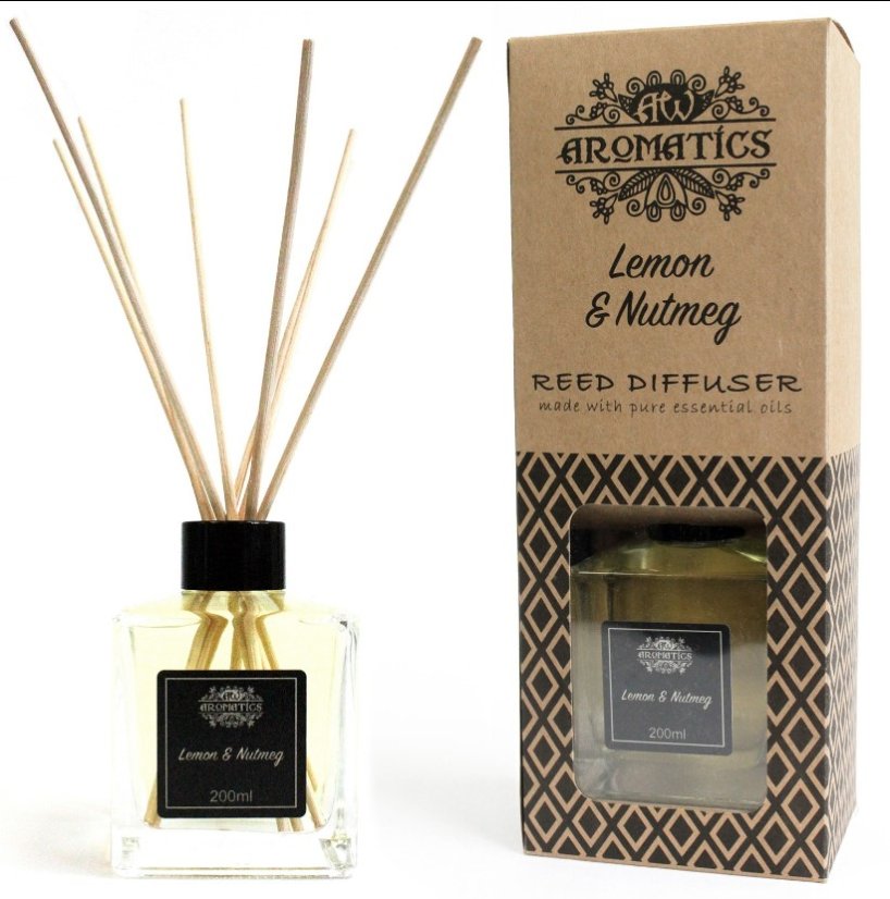 200ml Citron & Muškátový Ořech Esenciální Olej Difuzér