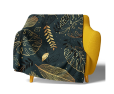 Mikroplyšová deka Zlaté Listy 150x200 cm