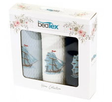 Dárková sada vaflových utěrek 3 ks Lodě