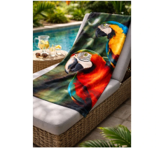 Froté osuška Barevní Papoušci Ara 70x140 cm