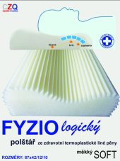 Anatomický polštář FYZIO Soft 67 × 42 cm