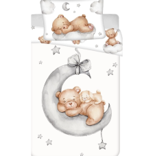 Povlečení do postýlky Macko Ribbon baby, 100x135 / 40x60 cm