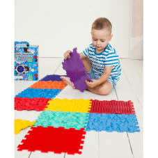 Masážna ortopedická podložka Puzzle "Mega Mix" 20 prvkov